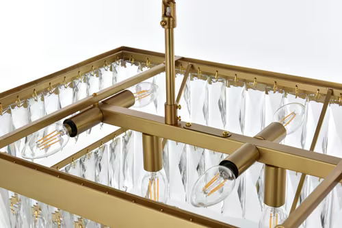 Rectangular Crystal Chandelier - Imagen 4