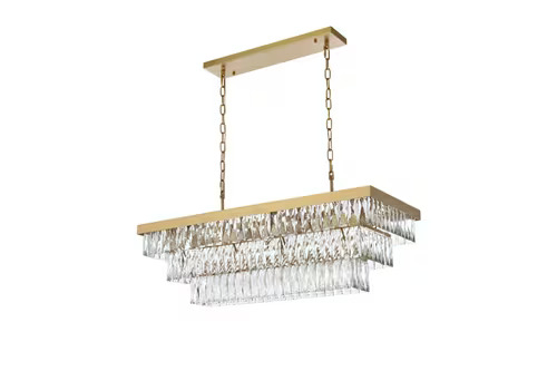 Rectangular Crystal Chandelier - Imagen 7