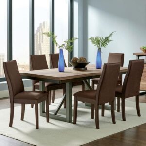 Spring Creek 7-piece Rectangular Dining Table Set Chocolate