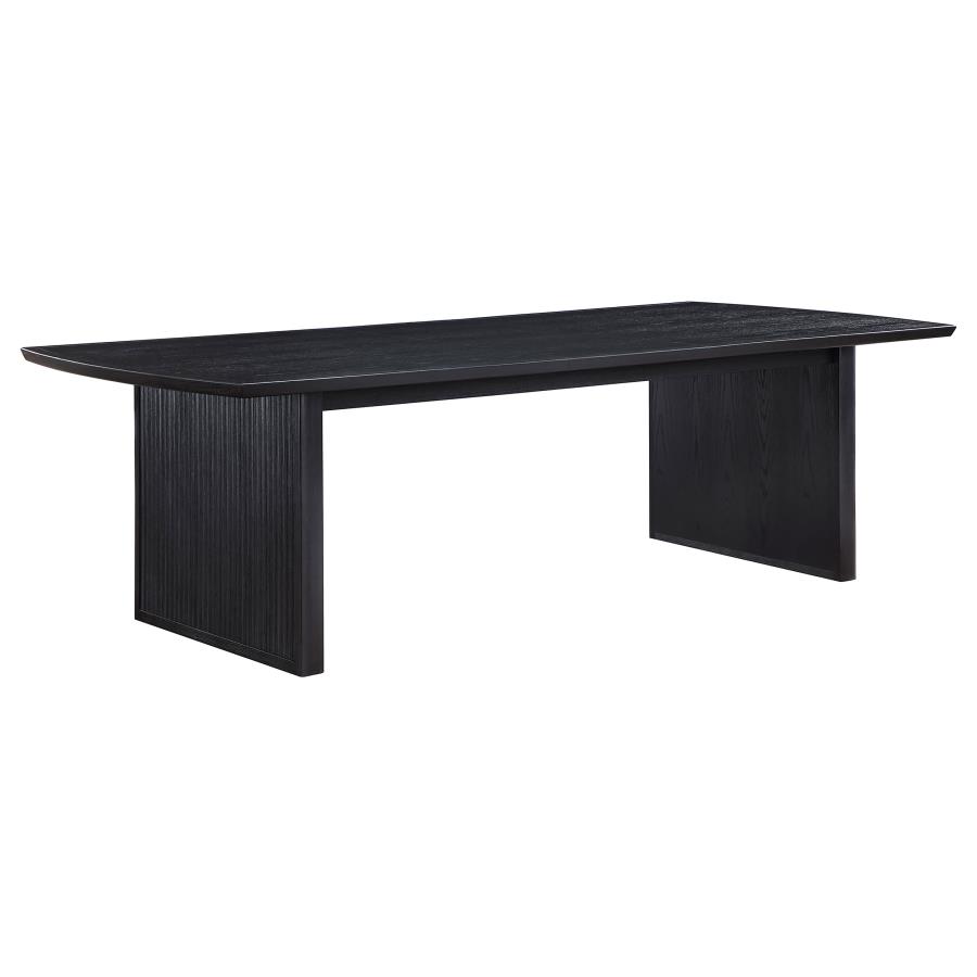 Brookmead 7-piece Extension Leaf Dining Table Set Black - Image 2