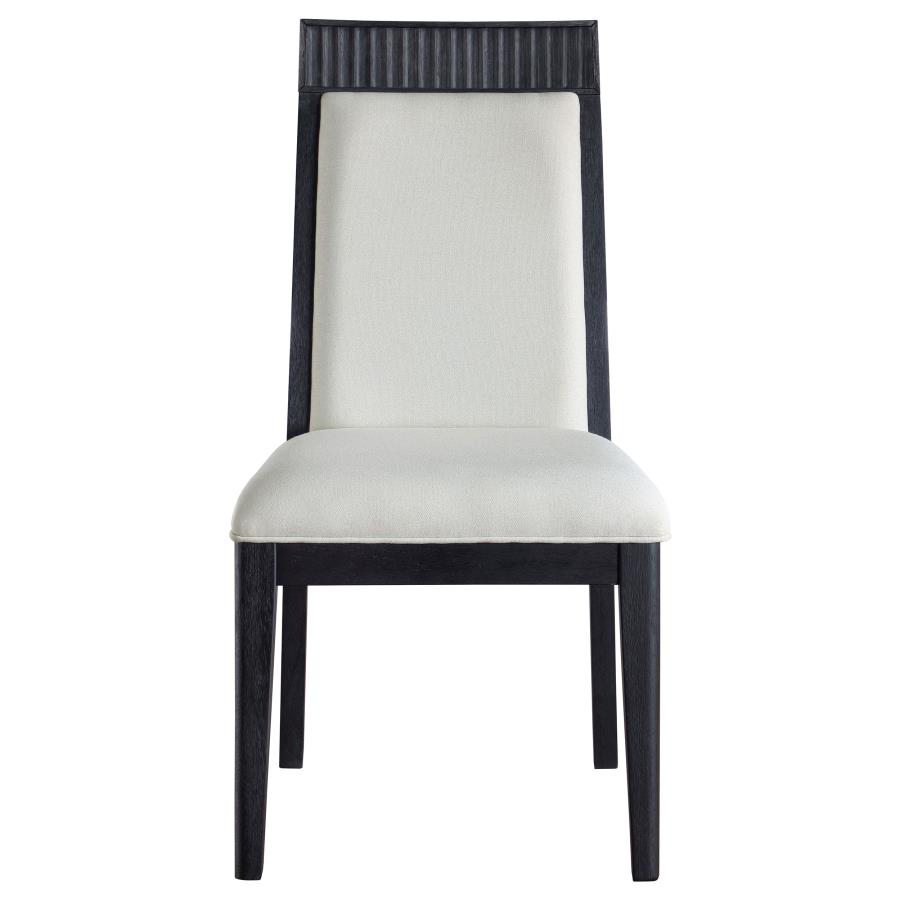 Brookmead 7-piece Extension Leaf Dining Table Set Black - Image 3