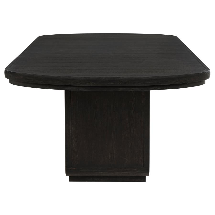 Leandro 7-piece Rectangular Dining Table Set Burnished Black - Imagen 5