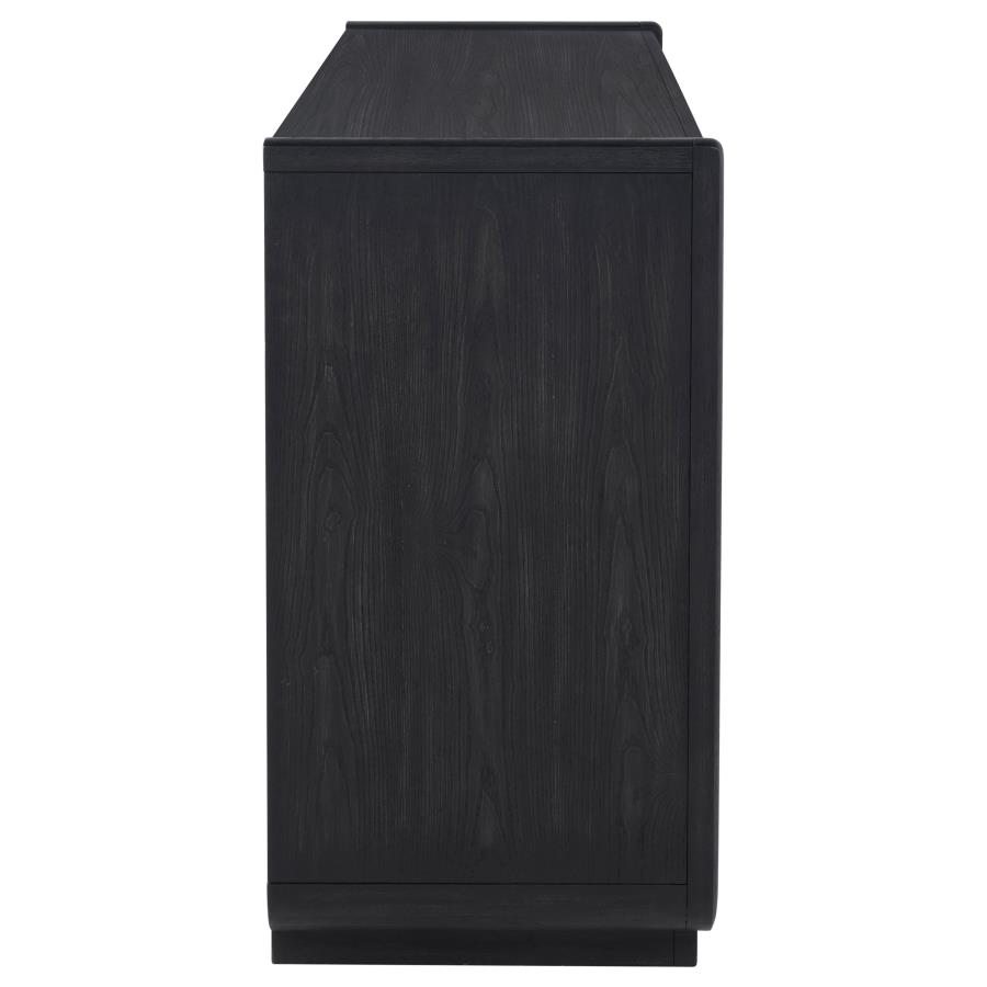 Leandro 2-drawer Dining Sideboard Server Burnished Black - Imagen 4