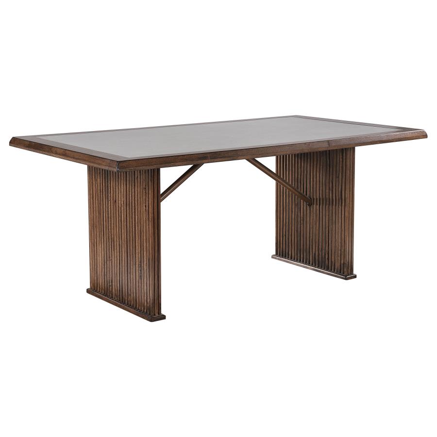 Sherwood 7-piece Rectangular Dining Table Set Brown - Imagen 3