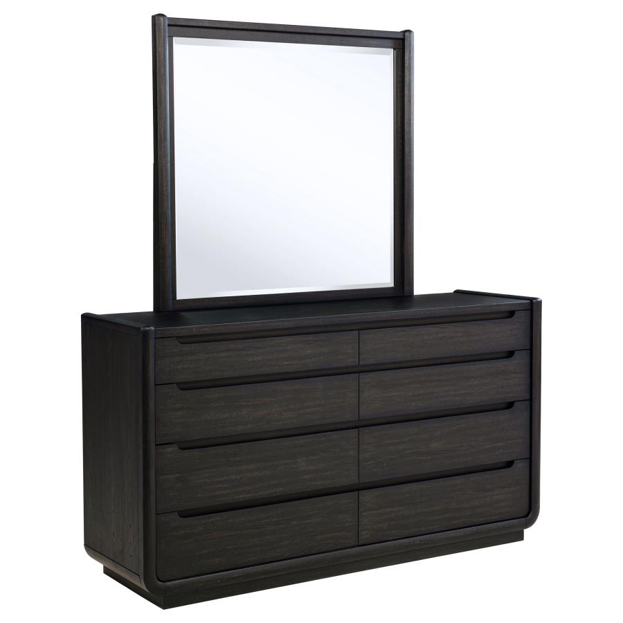 Leandro 55-inch Queen Wingback Bed Burnished Black ,DRESSER ,MIRROR,NIGTHSTAN,CHEST - Imagen 8