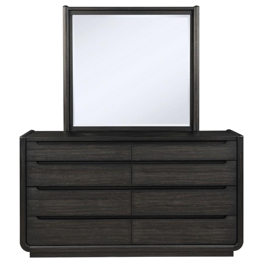 Leandro 55-inch Queen Wingback Bed Burnished Black ,DRESSER ,MIRROR,NIGTHSTAN,CHEST - Imagen 9
