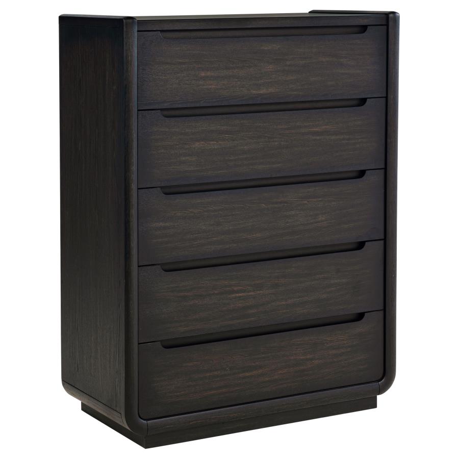 Leandro 55-inch Queen Wingback Bed Burnished Black ,DRESSER ,MIRROR,NIGTHSTAN,CHEST - Imagen 11