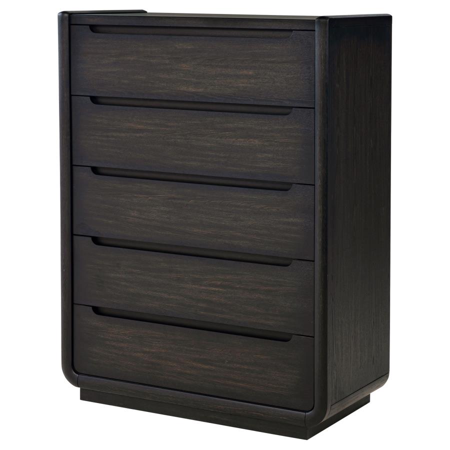 Leandro 55-inch Queen Wingback Bed Burnished Black ,DRESSER ,MIRROR,NIGTHSTAN,CHEST - Imagen 12