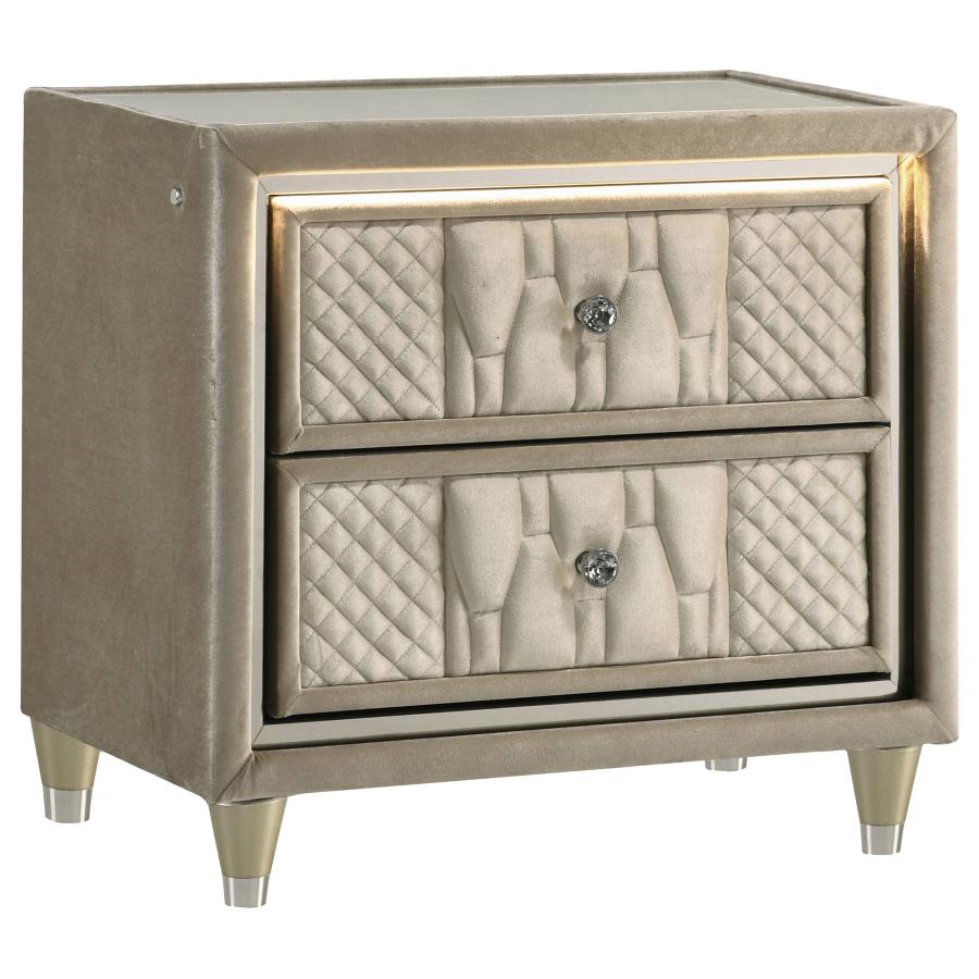 Lorient 5-piece Queen Bedroom Set Ivory and Camel - Imagen 3