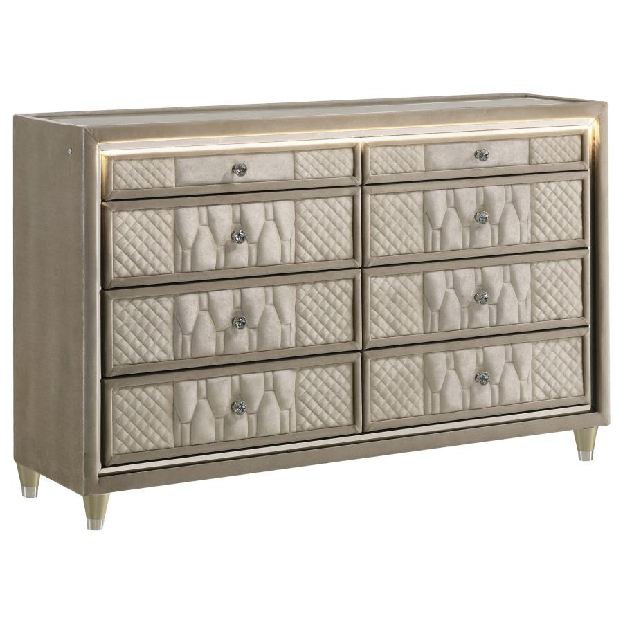 Lorient 5-piece Queen Bedroom Set Ivory and Camel - Imagen 4