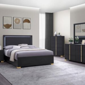 Marceline 5-piece Queen Bedroom Set Black