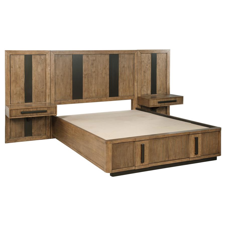 Terrace 5-piece Queen Panel Bedroom Set Ash Brown - Image 2