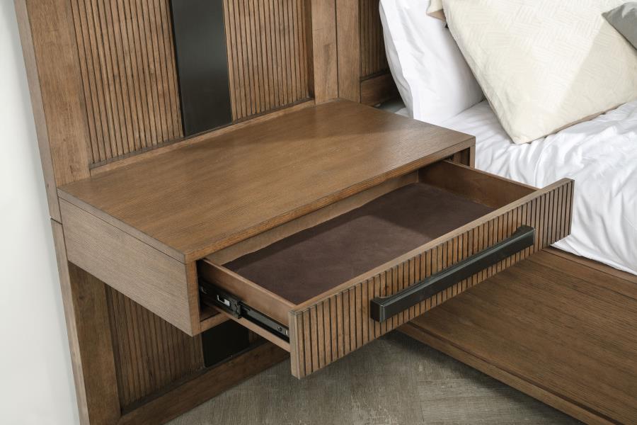 Terrace 5-piece Queen Panel Bedroom Set Ash Brown - Image 4