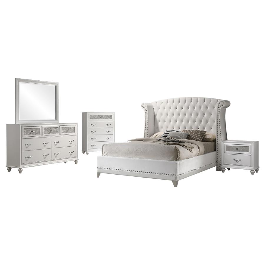 Barzini 5-piece Queen Bedroom Set White - Imagen 2
