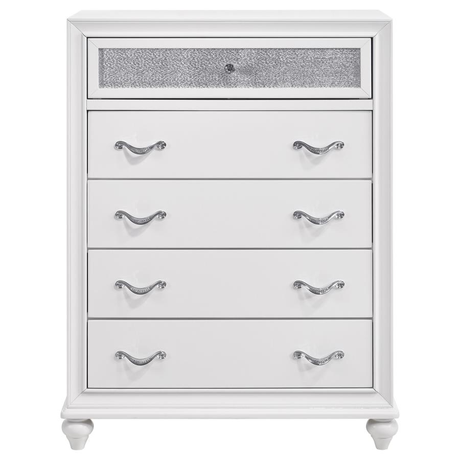 Barzini 5-piece Queen Bedroom Set White - Imagen 7