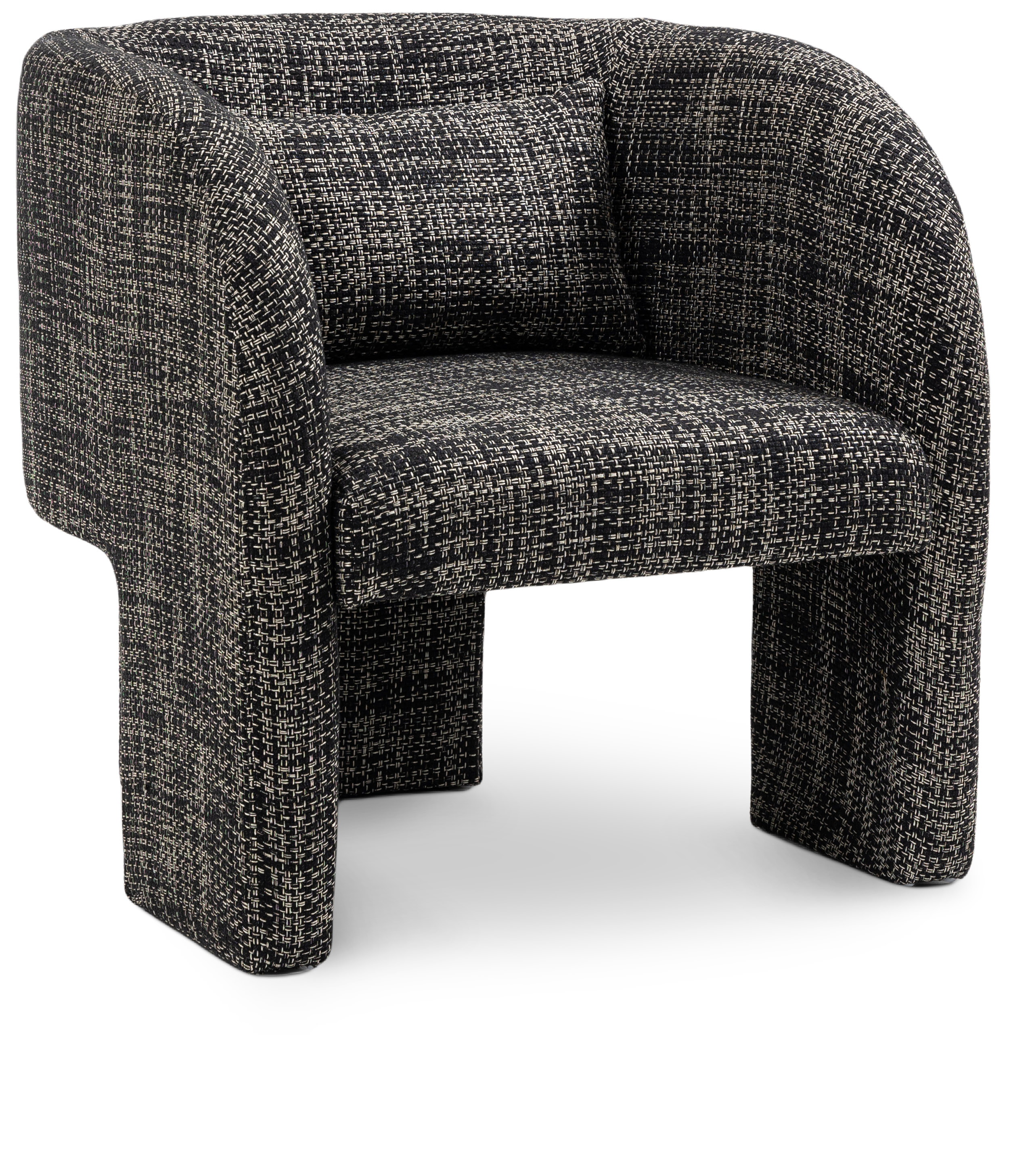 Sawyer Weaved Fabric Upholstered Accent Chair