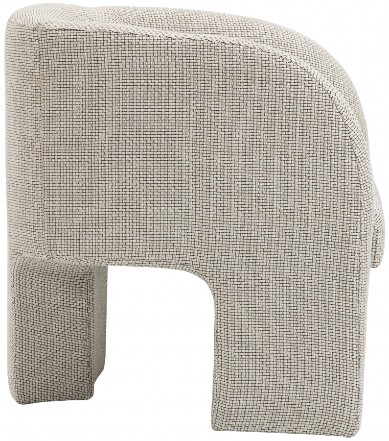 Sawyer Weaved Fabric Upholstered Accent Chair - Image 5