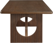 Rivas 94" Wood And Veneer Dining Table - Image 3