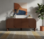Casablanca Solid Wood And Oak Veneer Sideboard / Buffet