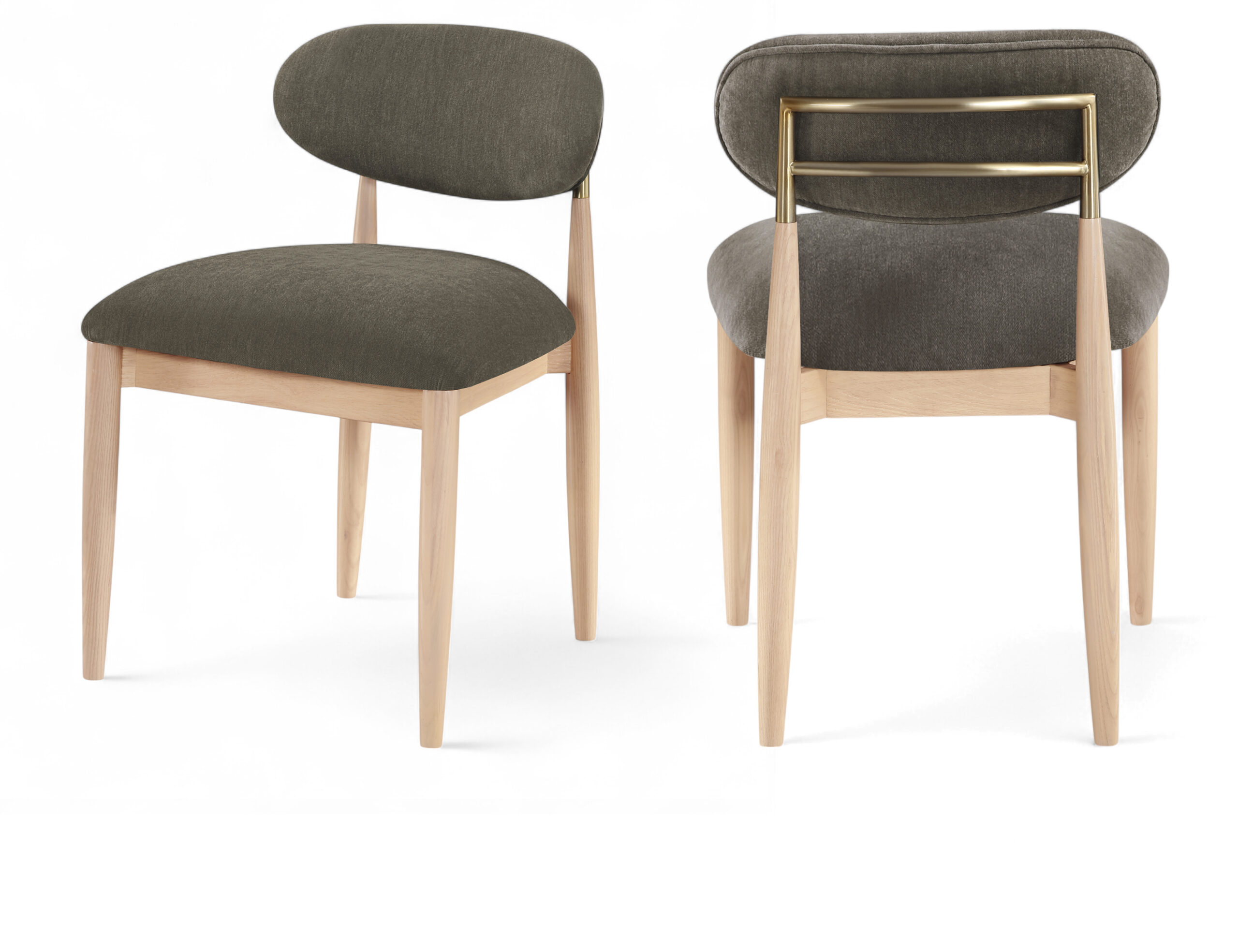 Riccio Performance Fabric Upholstered Dining Side Chair - Image 2