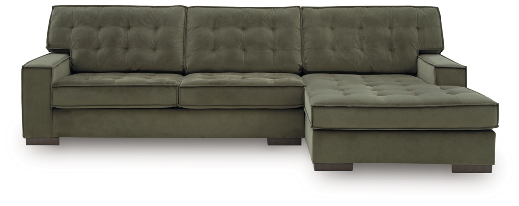 Caspian-Town 2-Piece Sectional with Chaise COLOR OLIVE - Imagen 4