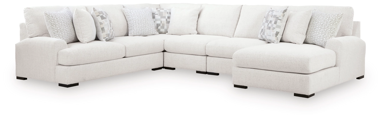 Misty-Lakes 5-Piece Sectional with ChaiseColor: Chalk - Imagen 2