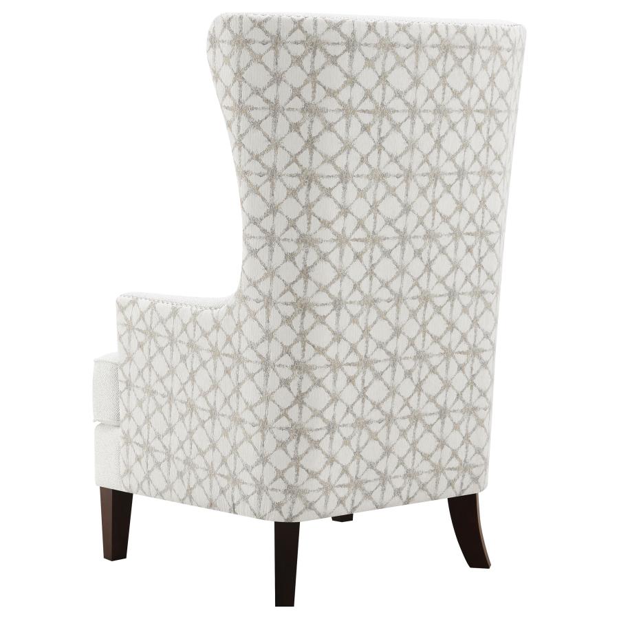 Pippin Upholstered High Wingback Accent Chair Latte - Image 3