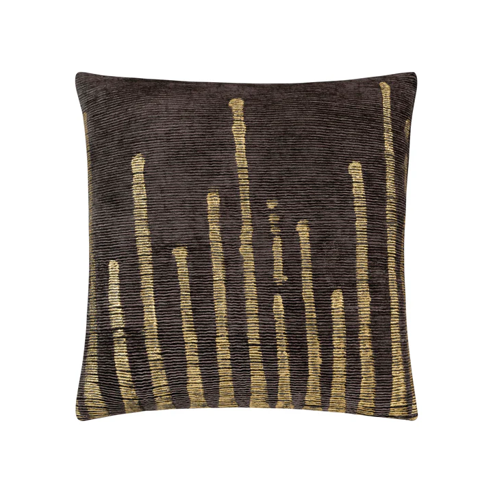 Adele Stone Gold Velvet Pillow - Imagen 2