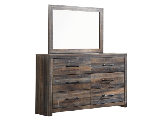 Drystan King Panel Bookcase Bed with Mirrored Dresser, Chest and Nightstand - Image 5