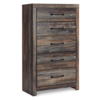 Drystan King Panel Bookcase Bed with Mirrored Dresser, Chest and Nightstand - Image 4