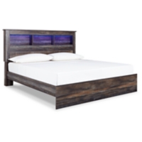 Drystan King Panel Bookcase Bed with Mirrored Dresser, Chest and Nightstand - Image 3