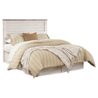 Willowton Queen/Full Panel Headboard Bed with Mirrored Dresser, Chest and Nightstand - Image 4