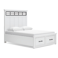 Ashbryn Queen Panel Storage Bed, Dresser, Mirror, Chest and Nightstand - Imagen 3