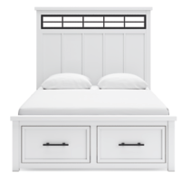 Ashbryn Queen Panel Storage Bed, Dresser, Mirror, Chest and Nightstand - Imagen 4