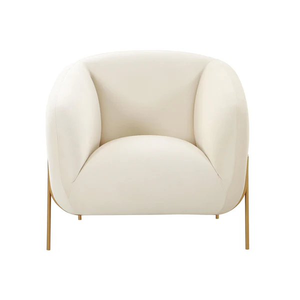 Kandra Performance Velvet Accent Chair - Imagen 3
