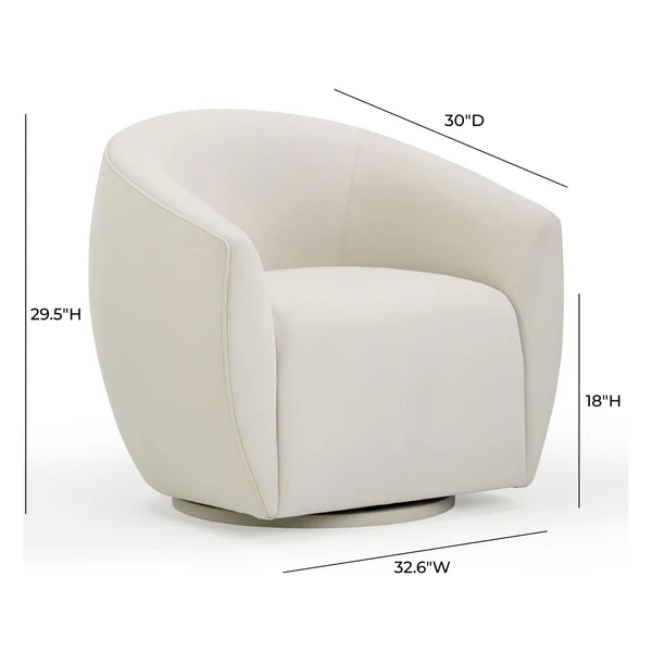 Jordan Performance Velvet Swivel Accent Chair - Imagen 15